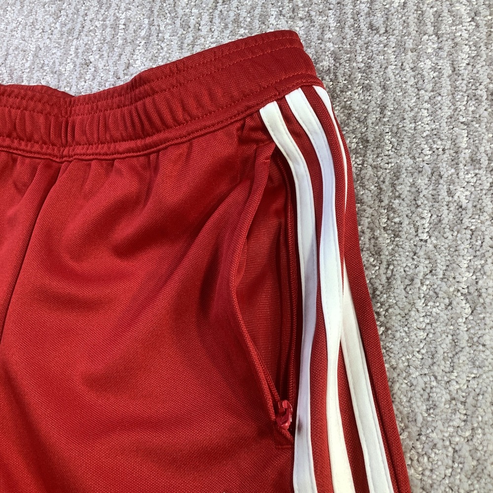 Adidas Tiro Essentials Youth Track Pants Red White Size Medium 11-12Y NWT - Picture 11 of 16